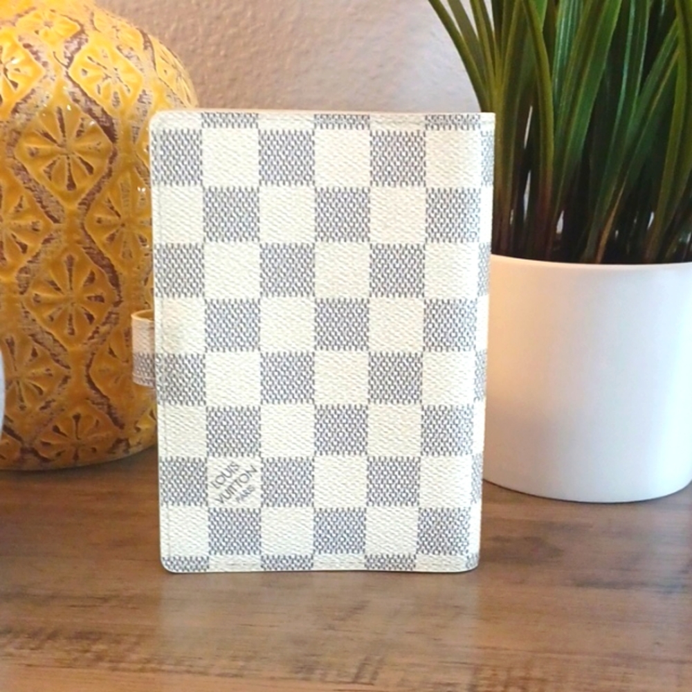 EUC Louis Vuitton Damier Azur small ring agenda cover - Picture 2 of 12